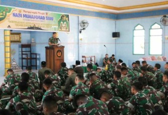 Peringatan Maulid Nabi Muhammad SAW di Lanud Manuhua 