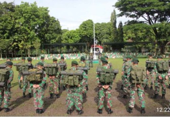 Apel siaga bencana alam prajurit Menarmed 2 Kostrad Malang