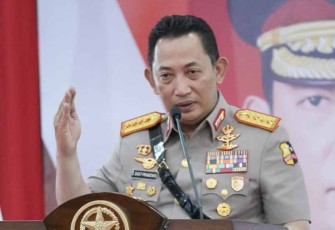 Kapolri Jenderal Listyo Sigit Prabowo saat menutup Dikreg Sespim Polri di Bandung 