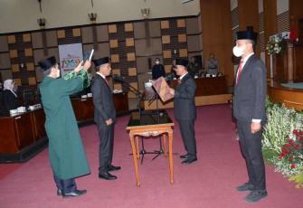 Pelantikan anggota DPRD Kabupaten Malang Pengganti Antar Waktu, sisa masa jabatan 2019-2024, Senin (24/10/2022).