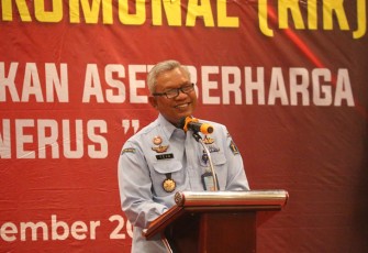 Kepala Kantor Wilayah Tejo Harwanto dalam sambutan pembuka di Hotel Horison Tangerang Selatan, Selasa (06/09/2022). 