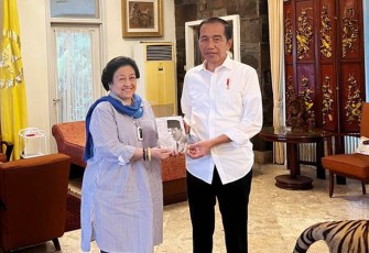Megawati saat Bertemu Presiden Jokowi