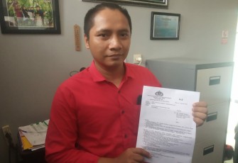 Kuasa Hukum dari Agung Susilo, Wahyu Chandra Triawan. 