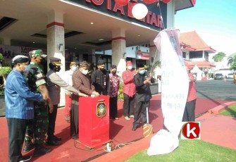 Walikota Santoso Nyalakan Sirine Sebagai Tanda Launching PBB-P2 dan Pekan Panutan Pajak Tahun 2022 (foto : Faisal NR / Klikwarta.com)