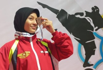 Sabella Letiza Orvala, siswa SMP Muhammadiyah PK Kottaabarat Surakarta peraih juara kempo tingkat nasional