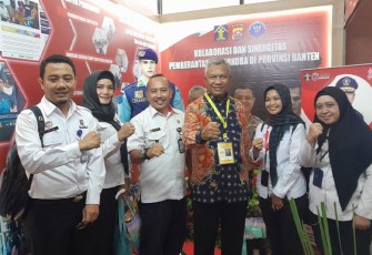 Tim Kanwil Kemenkumham Banten saat meriahkan Festival Inovasi Pelatihan Kepemimpinan Nasional Tingkat I Angkatan LIII Tahun 2022