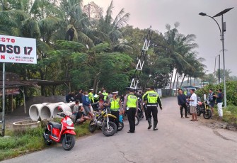 Tim Patroli Subuh Polres Klaten Menindak  Motor Knalpot Brong
