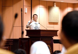 Bamsoet dalam Sosialisasi Empat Pilar MPR RI dengan Pimpinan Pusat Ikatan Pelajar Muhammadiyah, di Komplek MPR RI, Jakarta, Rabu (21/9/22).