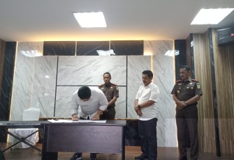 Bupati Bintan saat Hadiri Syukuran Hibah Gedung Kejari Bintan