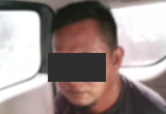Tersangka saat diamankan
