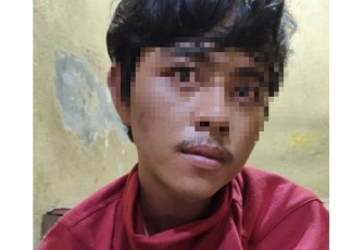 Tersangka saat diamankan