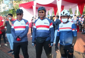 Lapas Cilegon Ikuti Gowes Sehat Bareng Kemenkumham