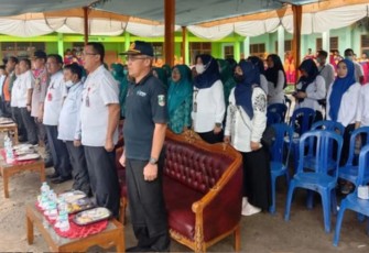 Ribuan Remaja Putri Tingkat SLTA Pesibar saat Ikut Gerakan Nasional Aksi Bergizi