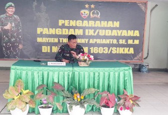 Pangdam IX/Udayana Mayjen TNI Sonny Aprianto, S.E., M.M
