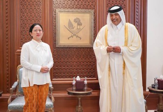 Pertemuan bilateral antara Puan dengan Hassan bin Abdullah Al-Ghanim digelar di Gedung Shura Council Qatar yang berada di Doha, Minggu (4/12/2022).