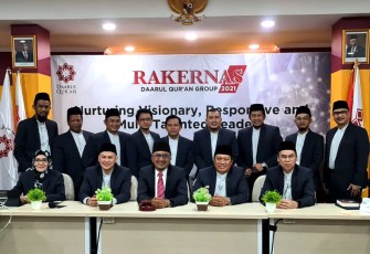 Rapat Kerja Nasional (Rakernas) Daarul Qur’an Group 2021 telah digelar di Gedung Aula STMIK Antar Bangsa, CBD, Ciledug, Tangerang, Banten, tanggal 5 dan 6 Januari 2022 