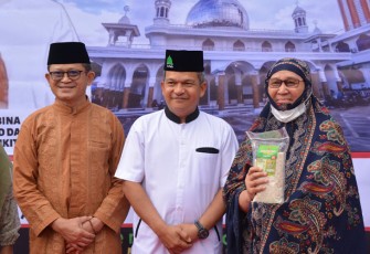 Danrem 022/PT Dampingi Pangdam I/BB saat Safari Subuh Arafah di Masjid Raya Kota Pematang Siantar