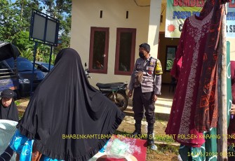 Bhabinkamtibmas Polres Benteng Imbau Prokes dan Harkamtibmas
