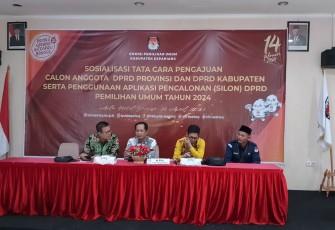 KPU Kepahiang saat Sosialisasi SILON 