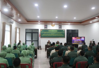 Anggota Kodim Tulungagung Ikuti Penyuluhan Hukum