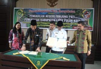 Bupati Limapuluh Kota Safaruddin, Mou dengan Pengadilan Negeri Tanjung Pati.