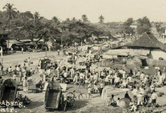 Potret pasar tanah abang pada awal mula berdiri. Source : Pinterest