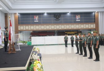 Pangdam XII/Tpr Terima Laporan Korps Kenaikan Pangkat Perwira 