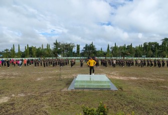 Korem 121/ABW Gelar Senam Bersama 