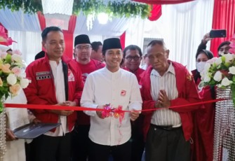 Peresmian kantor Dewan Pertimbangan Nasional yang berlokasi di Soepomo Office Park, Jakarta Selatan, Jumat (7/4/2023).