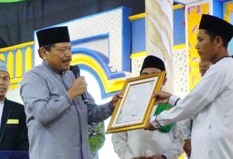 Bupati Mian Hadiri Haul Sulthonul Aulia Syech Abdul Qadir di Ponpes Darussalam Tegal Rejo 