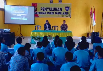 Polres Pagar Alam saat Giat Penyuluhan di SMA Negeri 2 