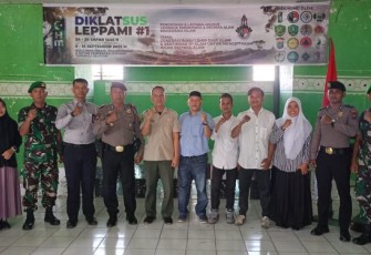 Kasat Samapta Polres Tapanuli Selatan (Tapsel), AKP Harun, SH, hadiri Diklatsus Leppami HMI Padangsidimpuan, Sabtu (9/9/2023) pagi.