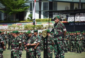 Kodam Kasuari Ikuti Apel Gelar Pasukan, Siap Mengamankan Jalannya Pemilu 2024 