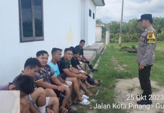 Polsek Padang Bolak Ajak Pemuda Giatkan Olahraga, Hindari Narkoba.