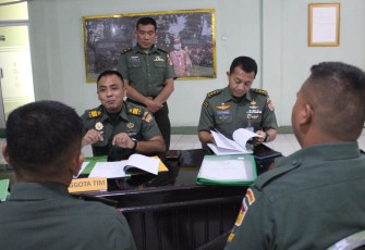 Tim Sopsad saat melakukan verifikasi statistik di kodim 1310/Bitung