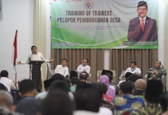 Gus Halim saat memberi arahan dalam Training of Trainers Pelopor Pembangunan Desa di Best Western Kemayoran, Rabu (22/11/2023).