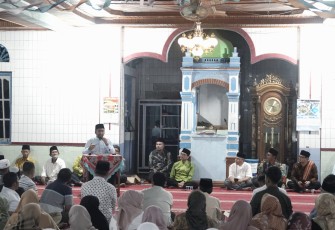 Wagub Audy Joinaldy, ketuai TSR Pemprov Sumbar melakukan kunjungan ke Masjid Nurul Falah Taeh Baruah, Kecamatan Payakumbuh.