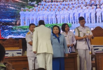Gubernur AAL Hadiri Wisuda Dan Upacara Penutupan Dikreg Seskoal Angkatan ke-61 Tahun 2023