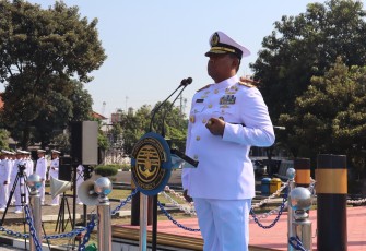  Danlantamal V  Laksamana Pertama TNI Eko Wahjono Pimpin Upacara Peringatan Hari Kesaktian Pancasila