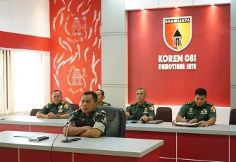 Kasrem 081/DSJ Ikuti Penandatanganan MoU Kementan dan TNI