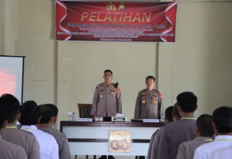 Polres Kepahiang Gelar Pelatihan Pra Operasi Mantap Brata Nala 2023 