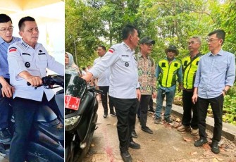 Gubernur Kepulauan Riau Ansar Ahmad kembali meninjau langsung progres pengerjaannya, Rabu (20/9). 