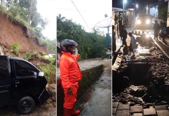Potret bencana di Wonosobo, Jumat (8/12).