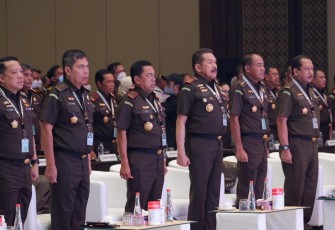 Rakernas Kejaksaan RI Tahun 2023 di Jakarta, Rabu (4/1)