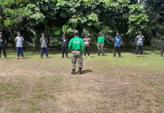 Pelatihan pembentukan mental dan kekompakan 