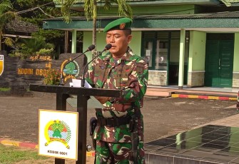 Upacara bendera 17-an Kodim 0801/Pacitan