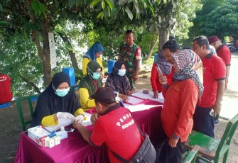 Kegiatan Posbindu di wilayah desa binaan 