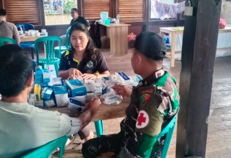 Pelayanan kesehatan warga terdampak banjir di perbatasan 
