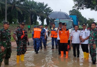 Kondisi banjir di kampung Astra Ksetra Menggala Tulang Bawang
