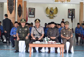 Peringatan HUT Satpol PP, Satlinmas, Damkar dan Persatuan Perawat Nasional